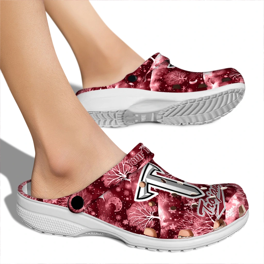 personalized troy trojans snowy hills clogs fashion forward personalized troy trojans snowy hills clogs fashion forward