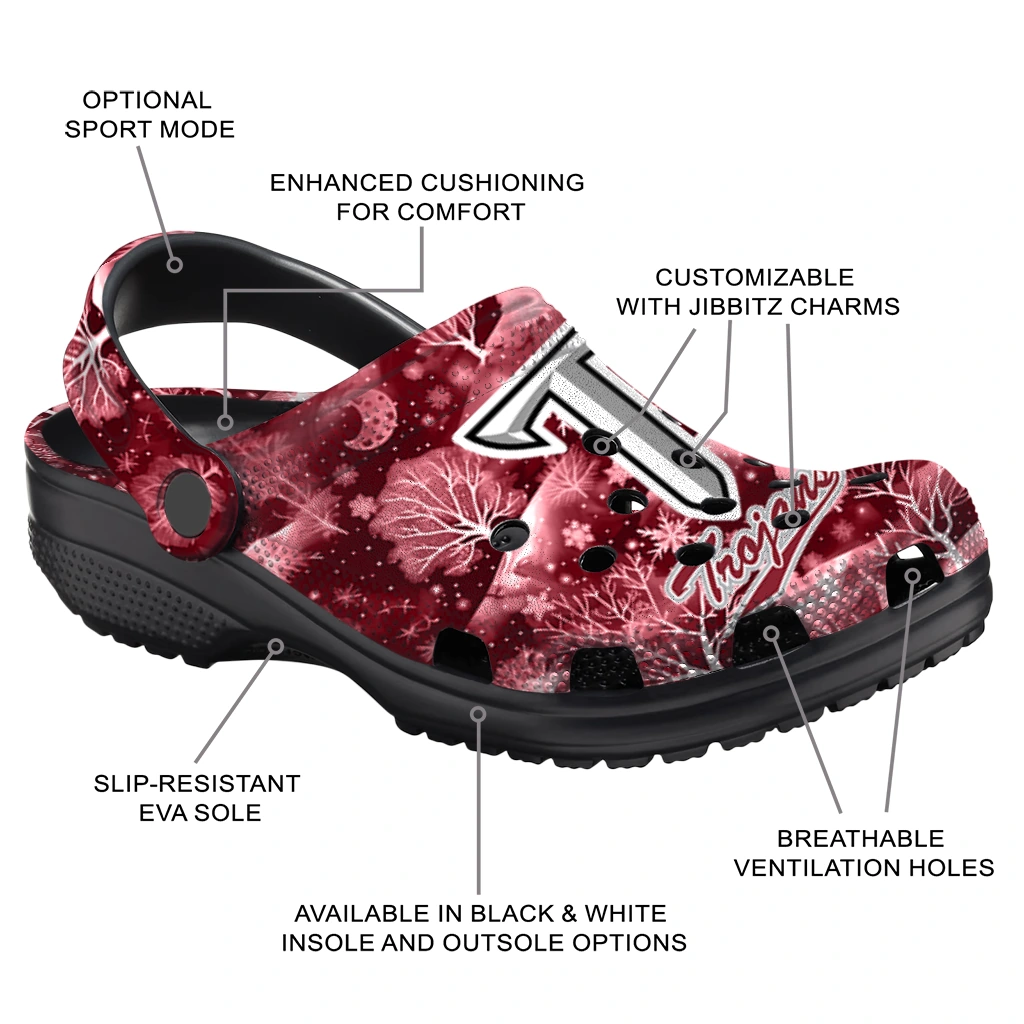personalized troy trojans snowy hills clogs new arrival personalized troy trojans snowy hills clogs new arrival