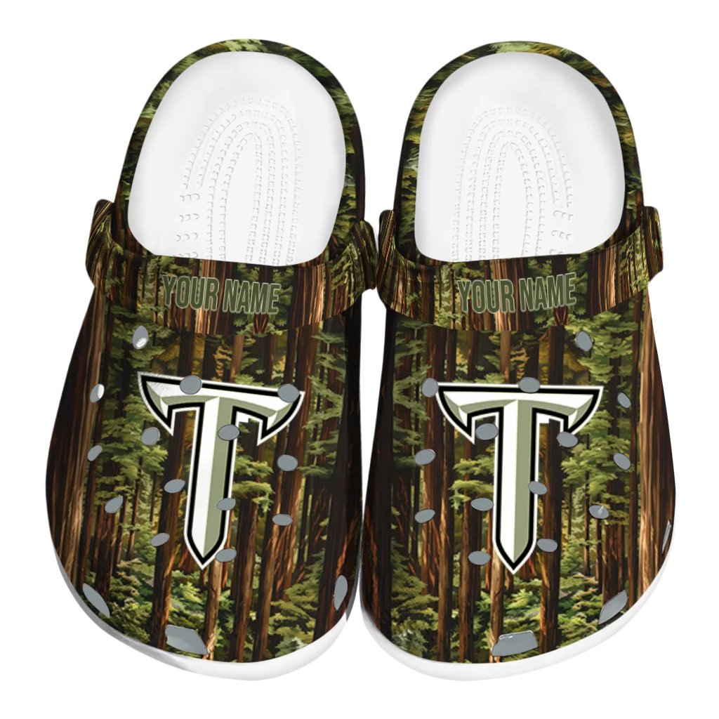 personalized troy trojans woods forest designs clogs best selling personalized troy trojans woods forest designs clogs best selling