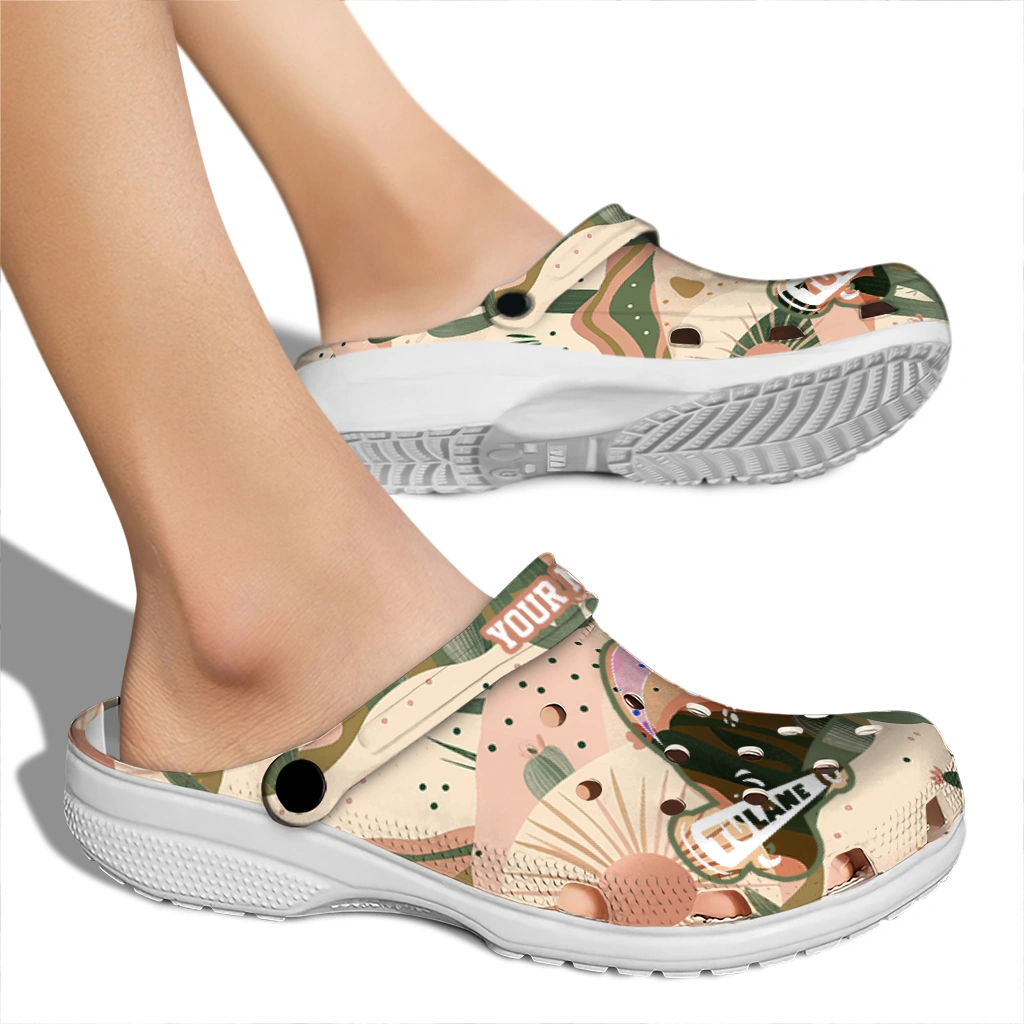 personalized tulane green wave desert cactus pattern clogs fashion forward personalized tulane green wave desert cactus pattern clogs fashion forward