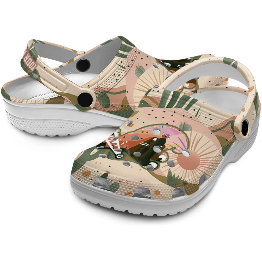 personalized tulane green wave desert cactus pattern clogs high quality personalized tulane green wave desert cactus pattern clogs high quality