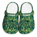 personalized tulsa golden hurricane tropical leaves clogs best selling