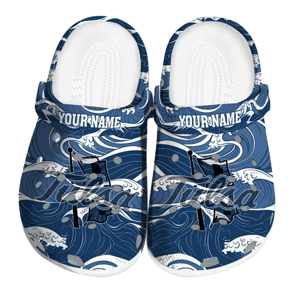 personalized tulsa golden hurricane wave flow clogs best selling personalized tulsa golden hurricane wave flow clogs best selling