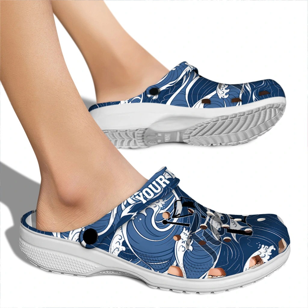 personalized tulsa golden hurricane wave flow clogs fashion forward personalized tulsa golden hurricane wave flow clogs fashion forward