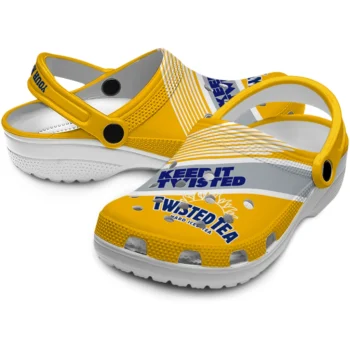 personalized twisted tea keep it twisted yellow gray clogs high quality hey clogs