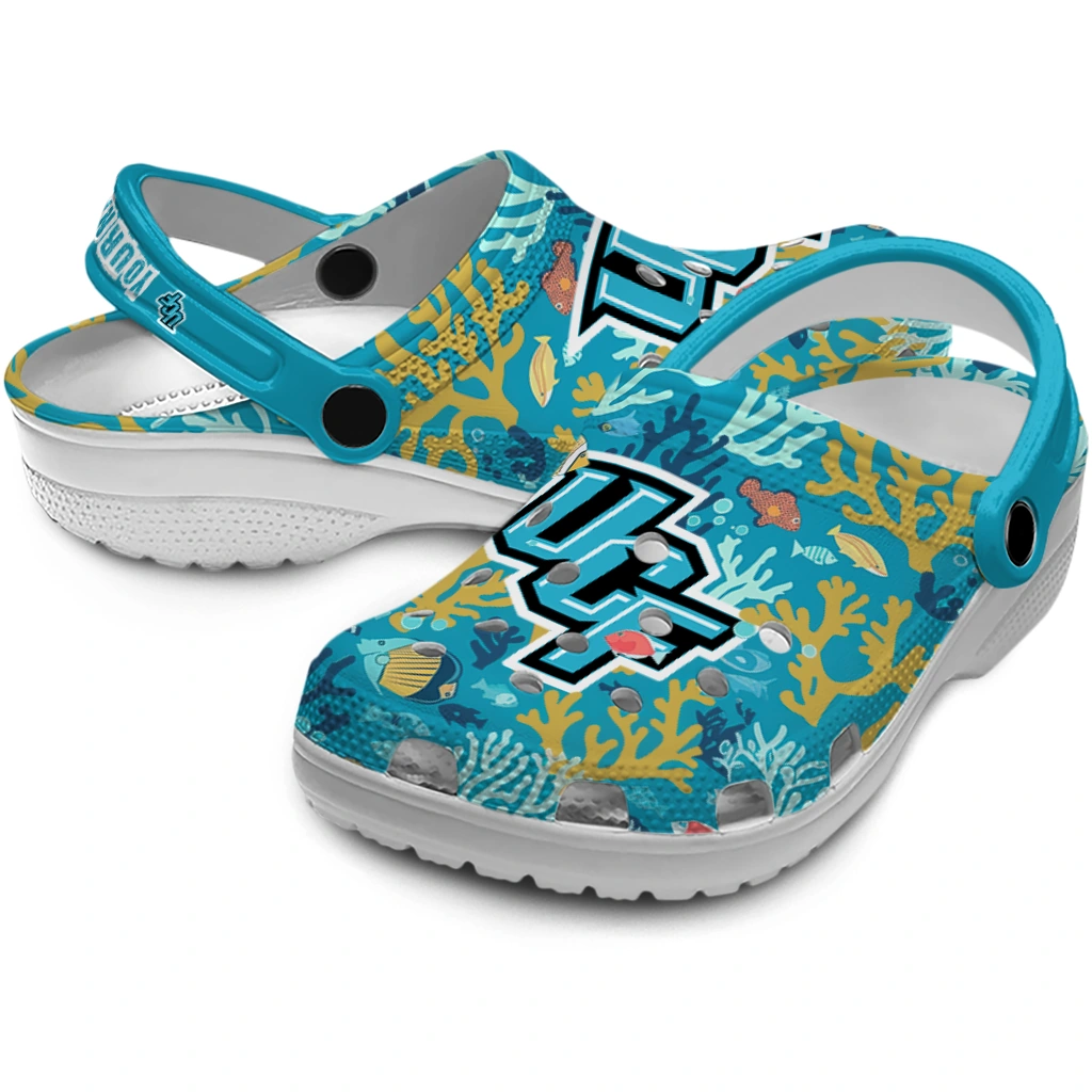 personalized ucf knights tropical fish ocean clogs high quality personalized ucf knights tropical fish ocean clogs high quality