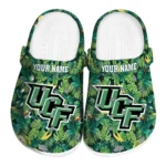 personalized ucf knights tropical leaves clogs best selling