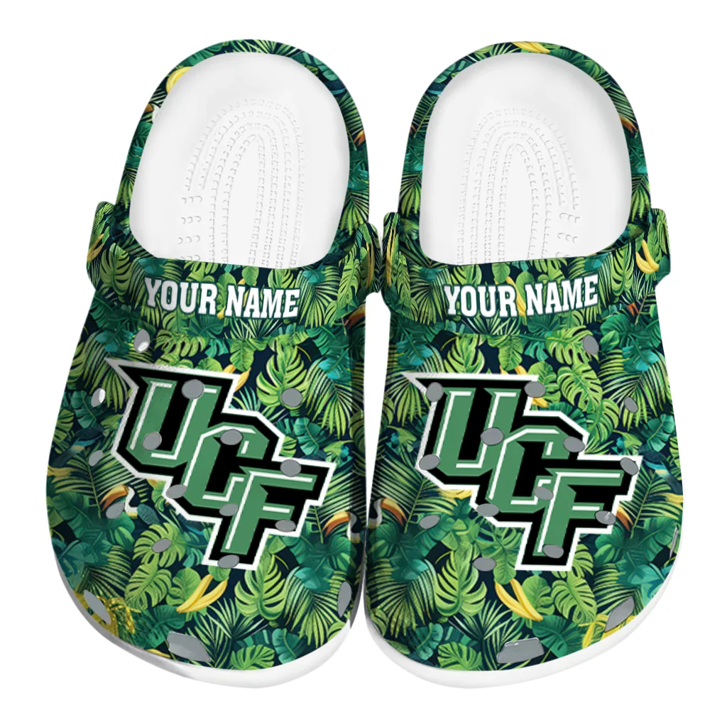 personalized ucf knights tropical leaves clogs best selling personalized ucf knights tropical leaves clogs best selling