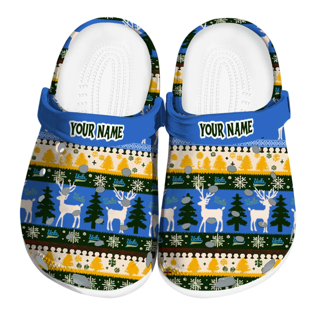 personalized ucla bruins christmas motif clogs best selling personalized ucla bruins christmas motif clogs best selling