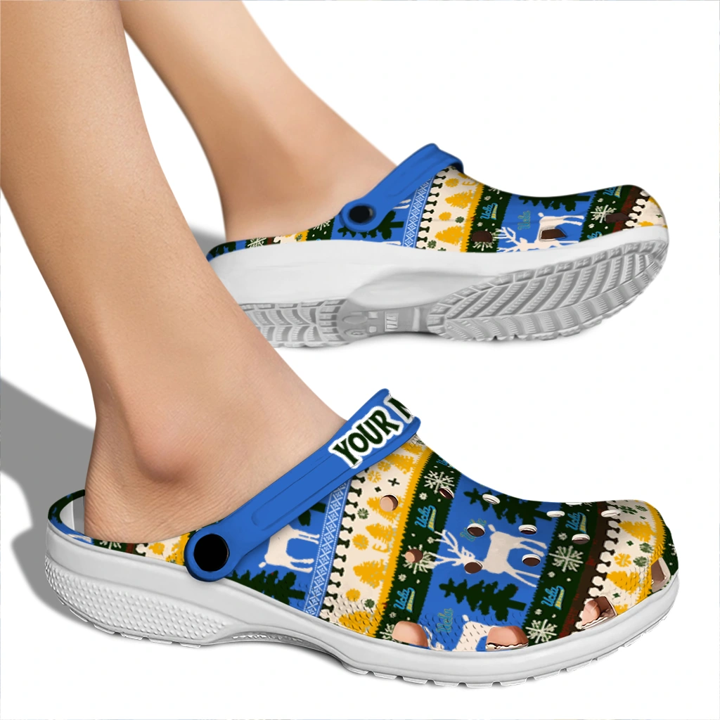 personalized ucla bruins christmas motif clogs fashion forward personalized ucla bruins christmas motif clogs fashion forward