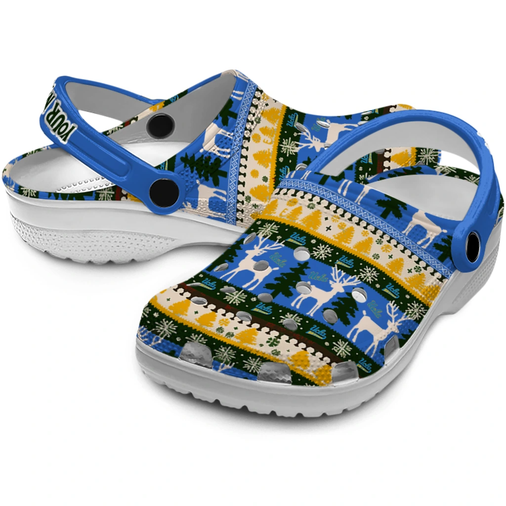 personalized ucla bruins christmas motif clogs high quality personalized ucla bruins christmas motif clogs high quality