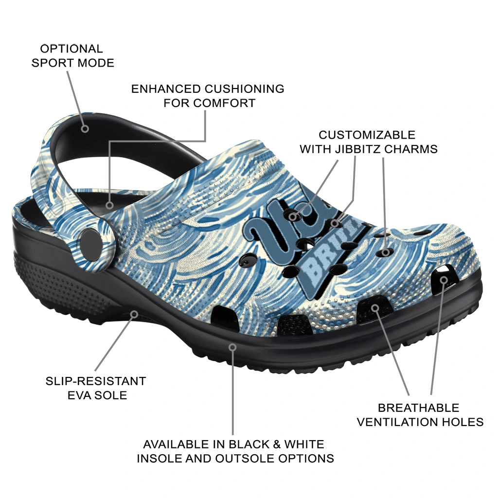 personalized ucla bruins sea swirls clogs new arrival personalized ucla bruins sea swirls clogs new arrival