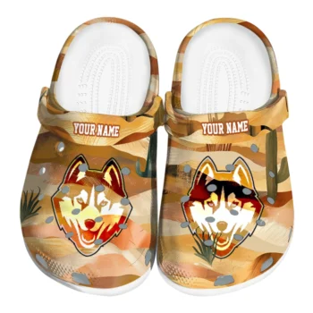 personalized uconn huskies desert layers clogs best selling