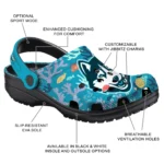 personalized uconn huskies tropical fish ocean clogs best selling
