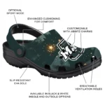 personalized umass minutemen deer nightscape clogs best selling