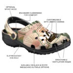 personalized umass minutemen desert cactus pattern clogs best selling