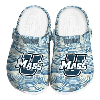personalized umass minutemen sea swirls clogs best selling