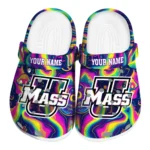 personalized umass minutemen swirling mushrooms clogs best selling