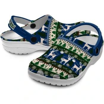 personalized utah jazz christmas motif clogs high quality