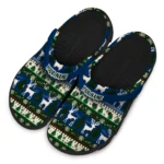 personalized utah jazz christmas motif clogs best selling
