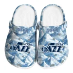 personalized utah jazz mountain artwork clogs best selling