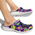 personalized utah jazz swirling mushrooms clogs best selling