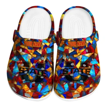 personalized utah state aggies prism pieces clogs best selling