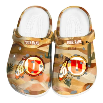 personalized utah utes desert layers clogs best selling