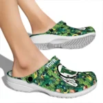 personalized utah utes tropical leaves clogs best selling
