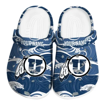 personalized utah utes wave flow clogs best selling