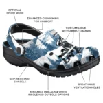 personalized utep miners snowy mountains clogs best selling