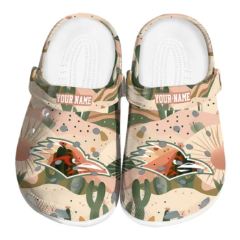personalized utsa roadrunners desert cactus pattern clogs best selling