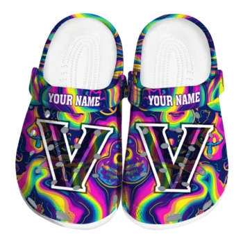 personalized villanova wildcats swirling mushrooms clogs best selling