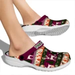 personalized virginia tech hokies christmas motif clogs best selling