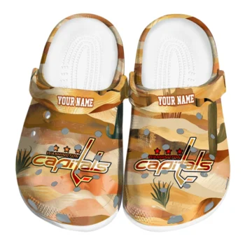 personalized washington capitals desert layers clogs best selling