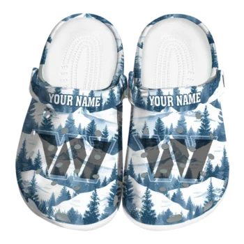 personalized washington commanders snowy mountains clogs best selling