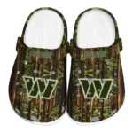 personalized washington commanders woods forest designs clogs best selling