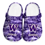 personalized washington huskies snowy hills clogs best selling