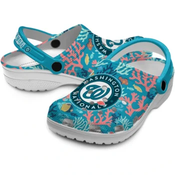 personalized washington nationals tropical fish ocean clogs high quality