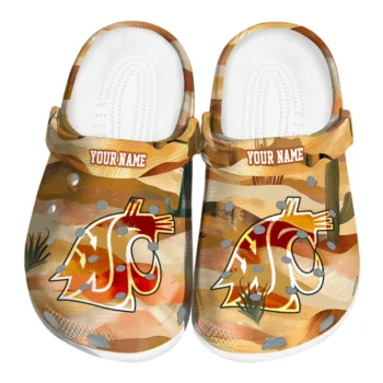 personalized washington state cougars desert layers clogs best selling