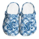 personalized washington state cougars snowflake mosaic clogs best selling