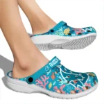 personalized washington state cougars tropical fish ocean clogs best selling