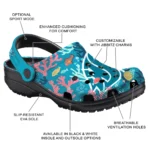 personalized washington state cougars tropical fish ocean clogs best selling