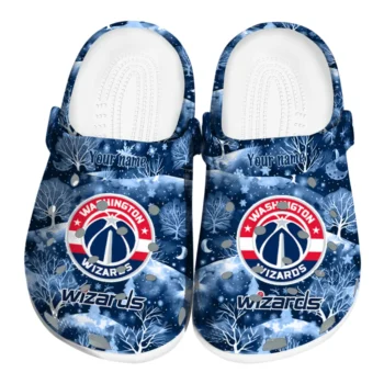personalized washington wizards snowy hills clogs best selling