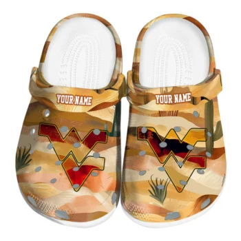 personalized west virginia mountaineers desert layers clogs best selling