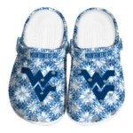 personalized west virginia mountaineers snowflake mosaic clogs best selling