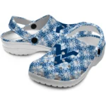 personalized west virginia mountaineers snowflake mosaic clogs best selling