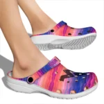 personalized west virginia mountaineers wavy stripes clogs best selling