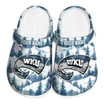 personalized western kentucky hilltoppers snowy mountains clogs best selling