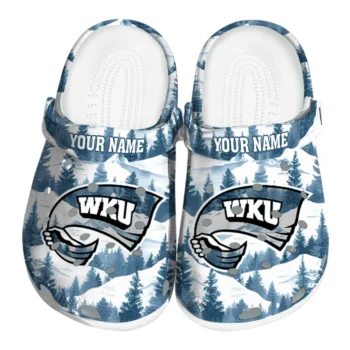 personalized western kentucky hilltoppers snowy mountains clogs best selling